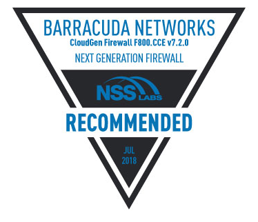 Barracuda Networks NSS Labs Recommeneded